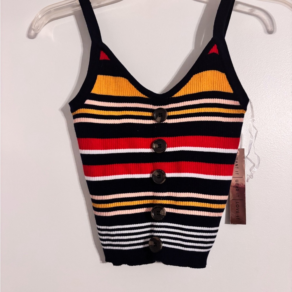 Almost Famous Multicolor Striped Camisole